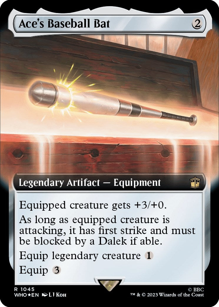 Image for Ace's Baseball Bat (Extended Art) (Surge Foil) (1045) (Universes Beyond: Doctor Who) - Magic: The Gathering