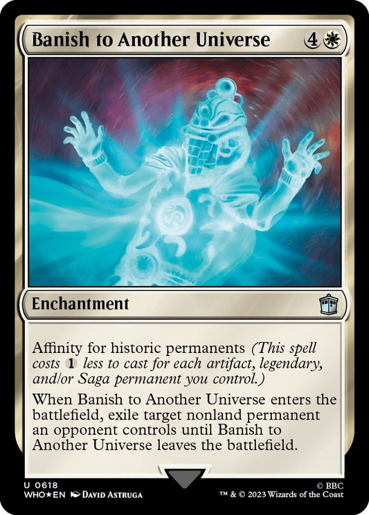 Image for Banish to Another Universe (Surge Foil) (618) (Universes Beyond: Doctor Who) - Magic: The Gathering