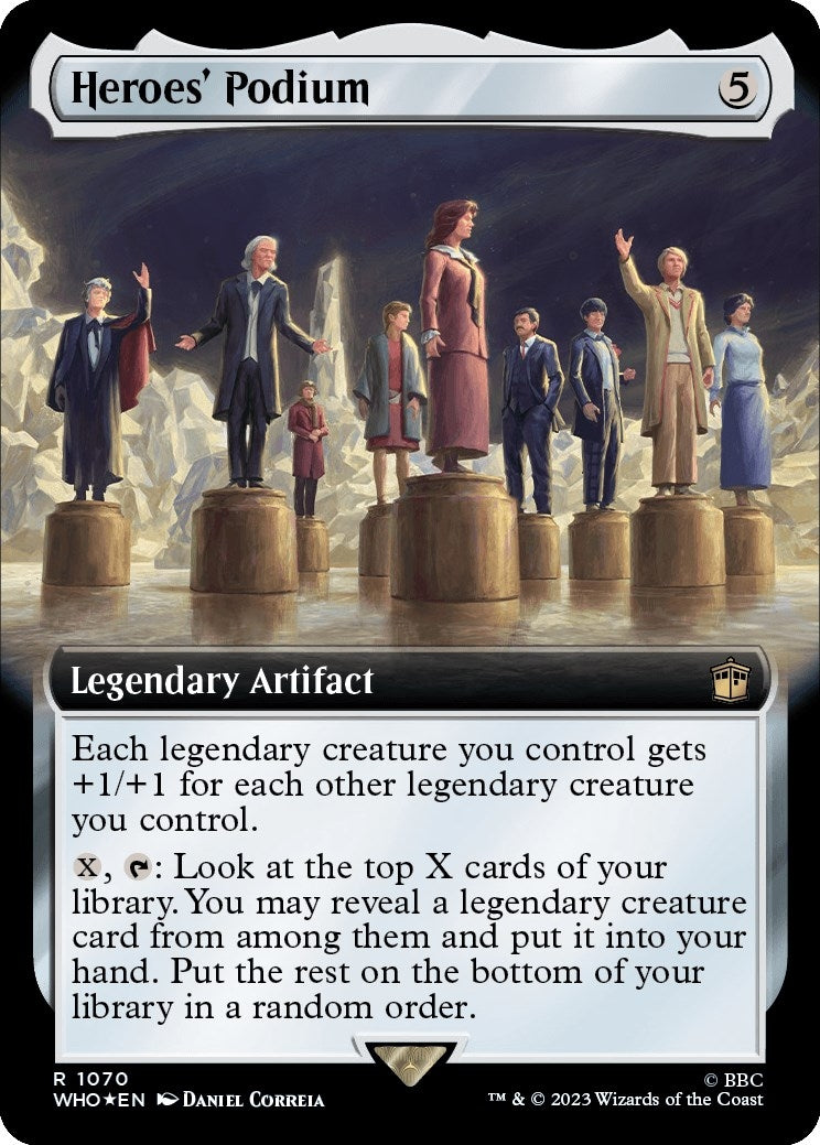 Image for Heroes' Podium (Extended Art) (Surge Foil) (1070) (Universes Beyond: Doctor Who) - Magic: The Gathering