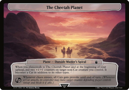 Image for The Cheetah Planet (574) (Planechase: Universes Beyond: Doctor Who) - Magic: The Gathering