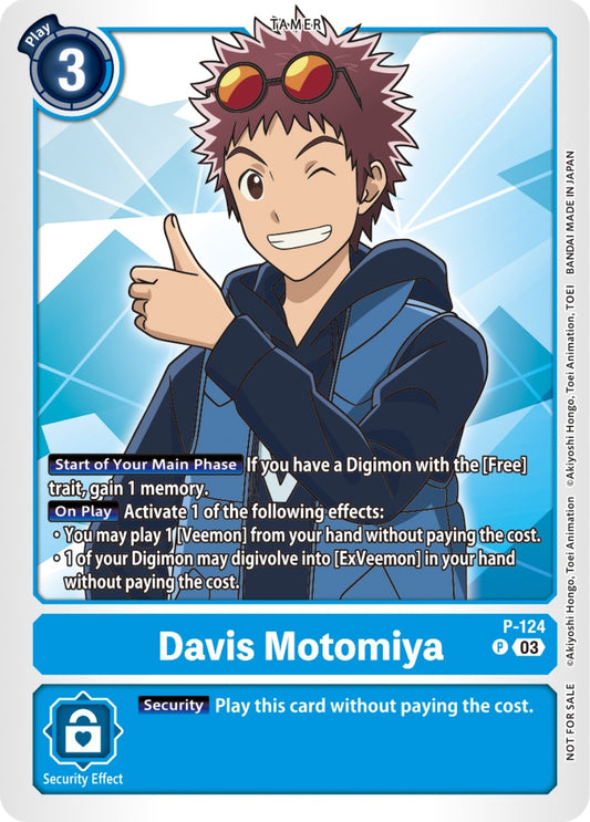 Image for Davis Motomiya - P-124 (NYCC 2023 Demo Deck) (P-124 P) (Digimon Demo Deck Exclusive Cards) - Digimon Card Game