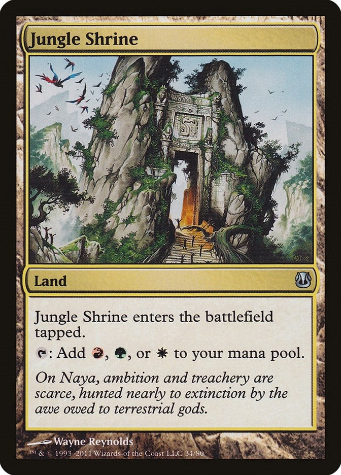 Image for Jungle Shrine (34) (Duel Decks: Ajani vs. Nicol Bolas) - Magic: The Gathering