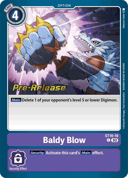 Image for Baldy Blow (ST16-16 C) (Starter Deck 16: Wolf of Friendship Pre-Release Cards) - Digimon Card Game