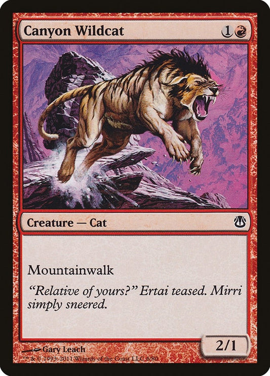 Image for Canyon Wildcat (6) (Duel Decks: Ajani vs. Nicol Bolas) - Magic: The Gathering