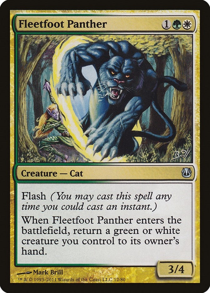 Image for Fleetfoot Panther (12) (Duel Decks: Ajani vs. Nicol Bolas) - Magic: The Gathering