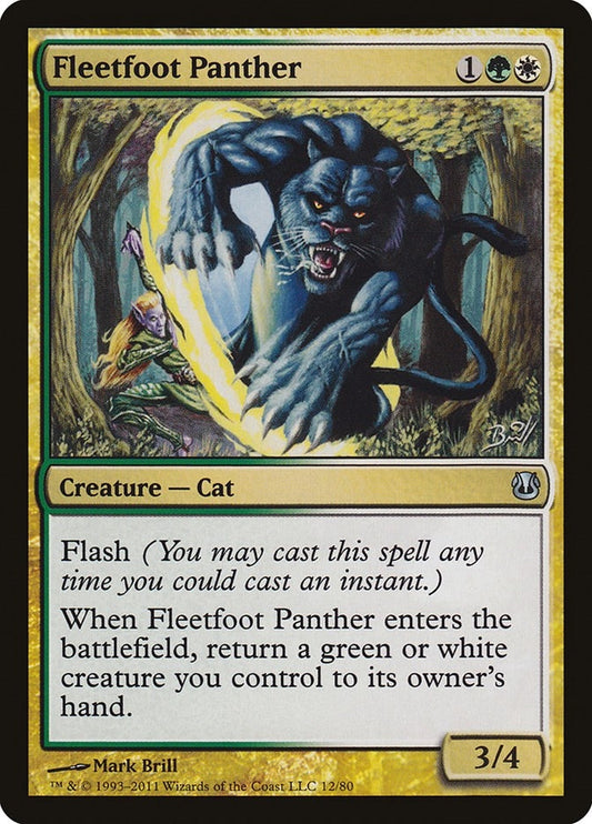 Image for Fleetfoot Panther (12) (Duel Decks: Ajani vs. Nicol Bolas) - Magic: The Gathering