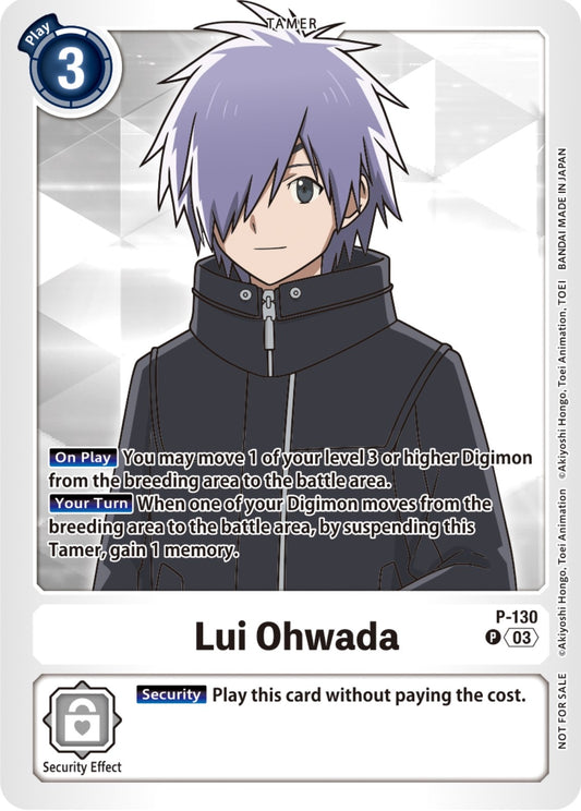 Image for Lui Ohwada - P-130 (NYCC 2023 Demo Deck) (P-130 P) (Digimon Demo Deck Exclusive Cards) - Digimon Card Game
