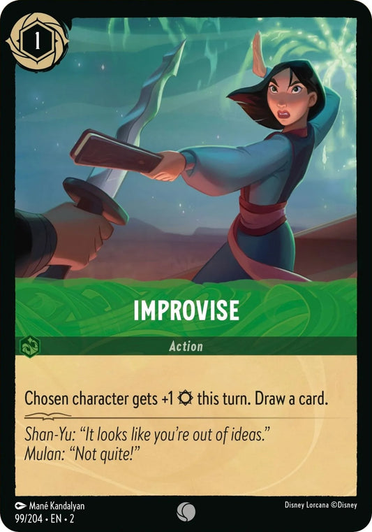 Image for Improvise (99/204) (Rise of the Floodborn) - Disney Lorcana