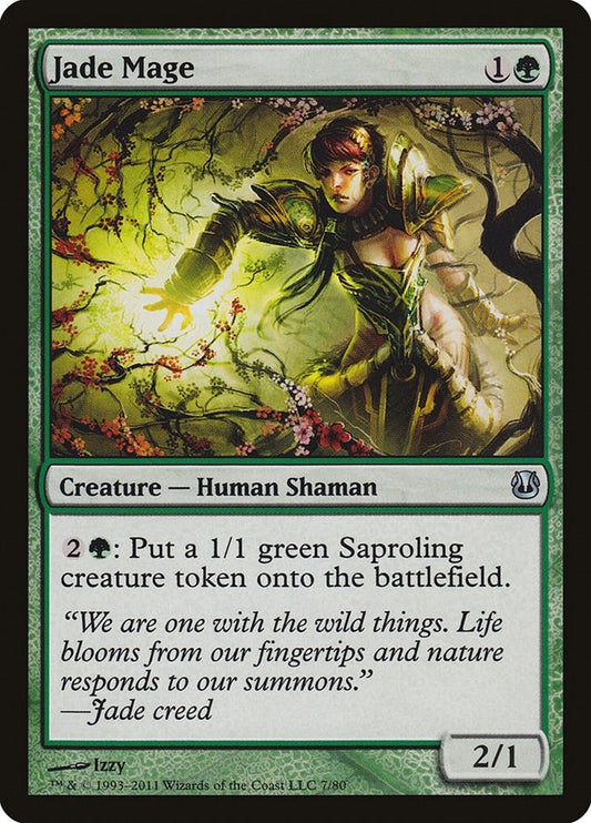 Image for Jade Mage (7) (Duel Decks: Ajani vs. Nicol Bolas) - Magic: The Gathering