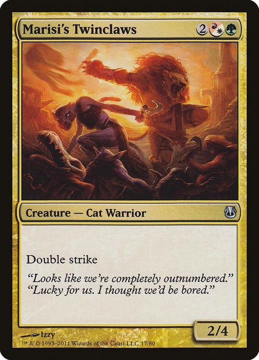 Image for Marisi's Twinclaws (17) (Duel Decks: Ajani vs. Nicol Bolas) - Magic: The Gathering
