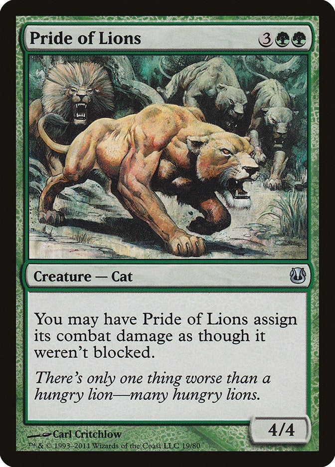 Image for Pride of Lions (19) (Duel Decks: Ajani vs. Nicol Bolas) - Magic: The Gathering