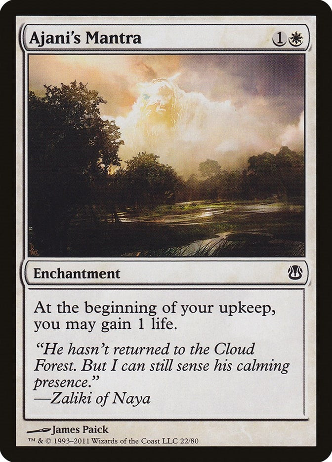 Image for Ajani's Mantra (22) (Duel Decks: Ajani vs. Nicol Bolas) - Magic: The Gathering