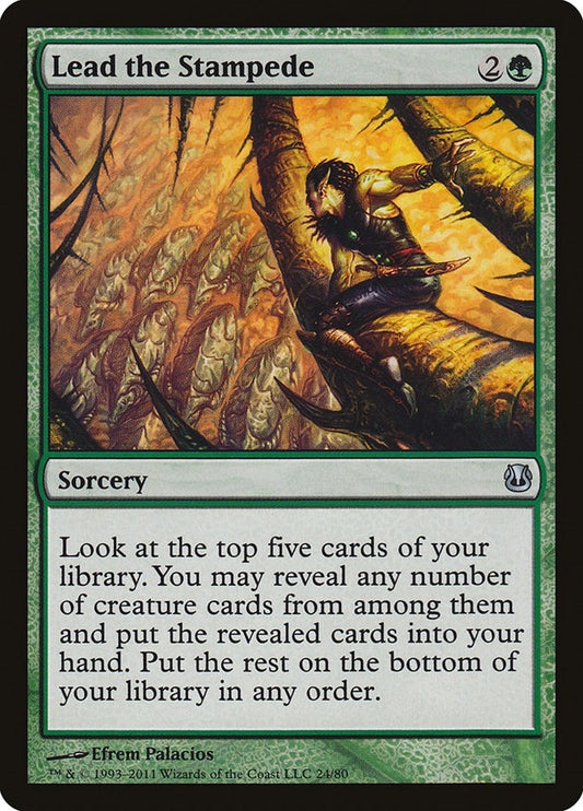 Image for Lead the Stampede (24) (Duel Decks: Ajani vs. Nicol Bolas) - Magic: The Gathering