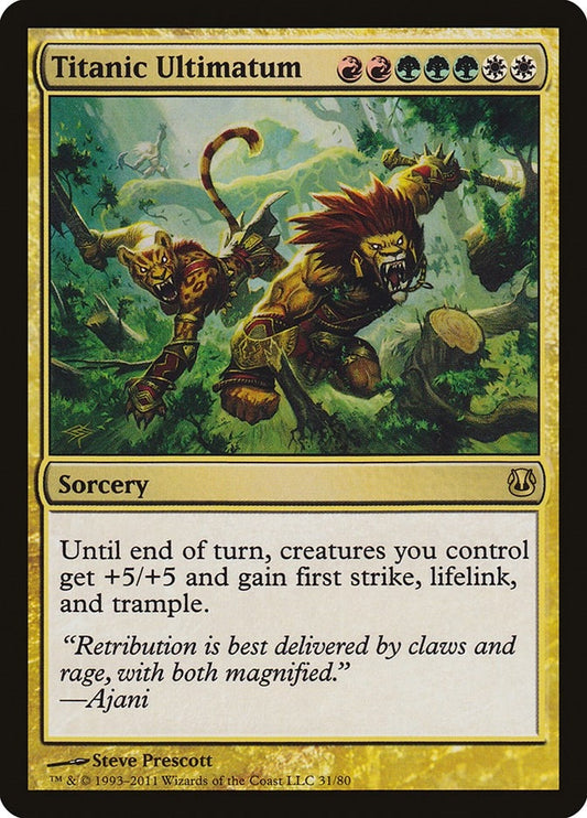Image for Titanic Ultimatum (31) (Duel Decks: Ajani vs. Nicol Bolas) - Magic: The Gathering
