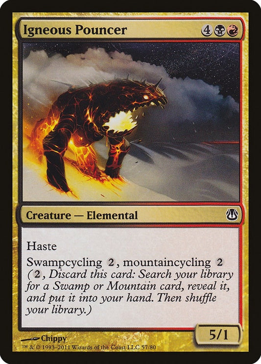 Image for Igneous Pouncer (57) (Duel Decks: Ajani vs. Nicol Bolas) - Magic: The Gathering