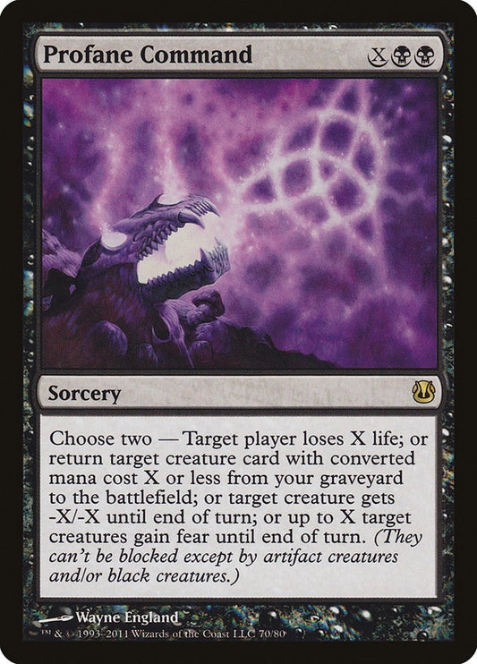Image for Profane Command (70) (Duel Decks: Ajani vs. Nicol Bolas) - Magic: The Gathering