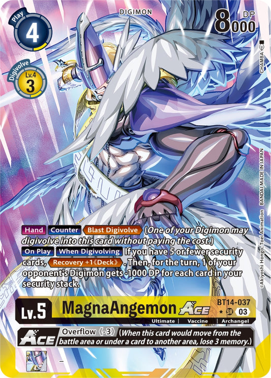 Image for MagnaAngemon ACE (English Exclusive Alternate Art) (BT14-037 SR) (Blast Ace) - Digimon Card Game