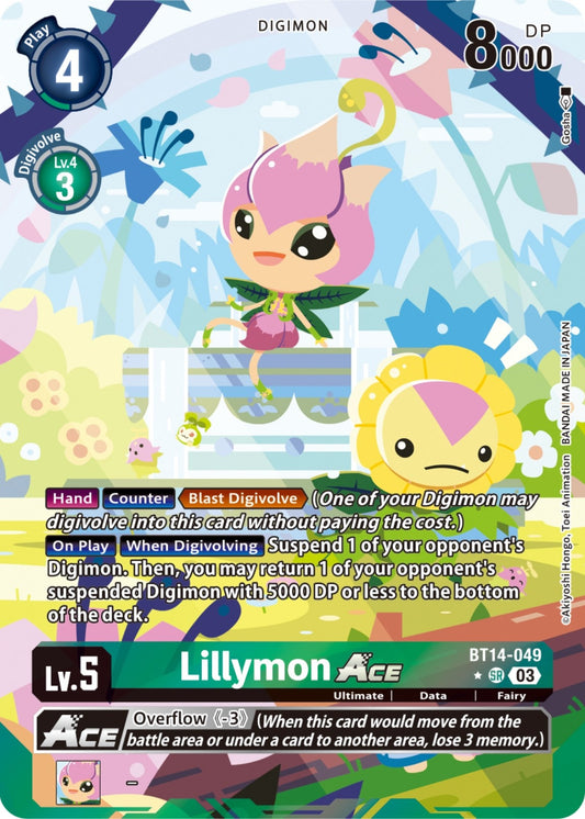 Image for Lillymon ACE (English Exclusive Alternate Art) (BT14-049 SR) (Blast Ace) - Digimon Card Game