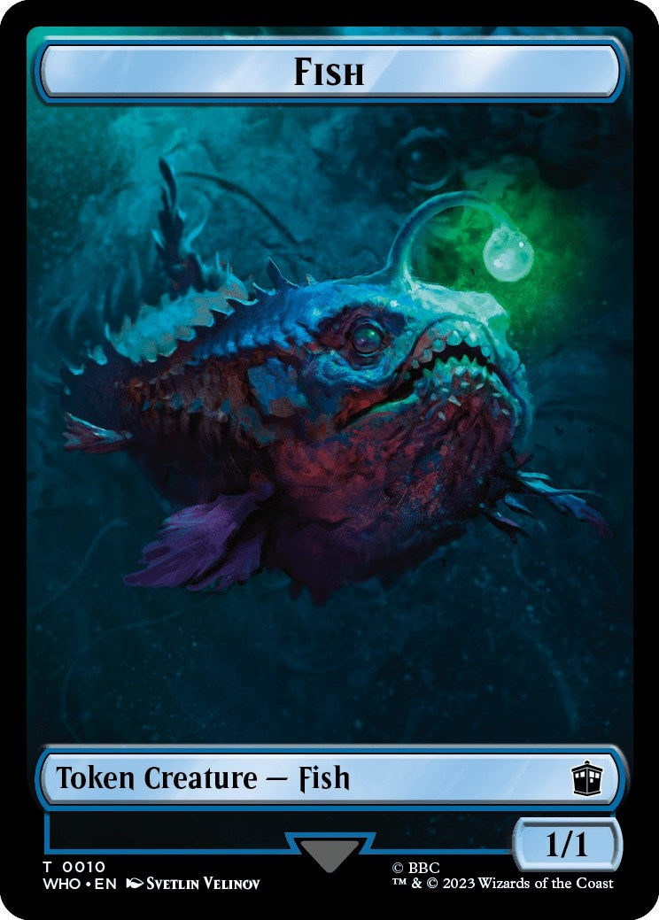 Image for Fish // Treasure (0030) Double-Sided Token (10 // 30) (Universes Beyond: Doctor Who) - Magic: The Gathering