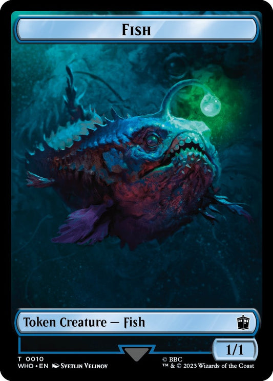 Image for Fish // Treasure (0030) Double-Sided Token (10 // 30) (Universes Beyond: Doctor Who) - Magic: The Gathering