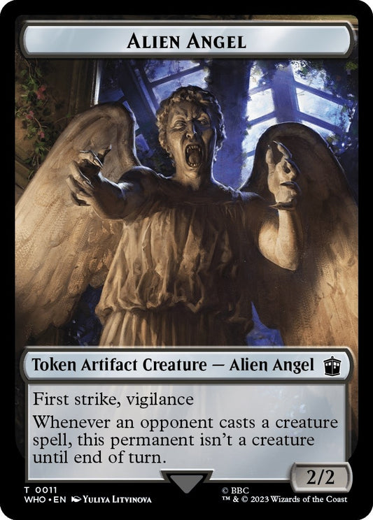 Image for Alien Angel // Mark of the Rani Double-Sided Token (11 // 15) (Universes Beyond: Doctor Who) - Magic: The Gathering