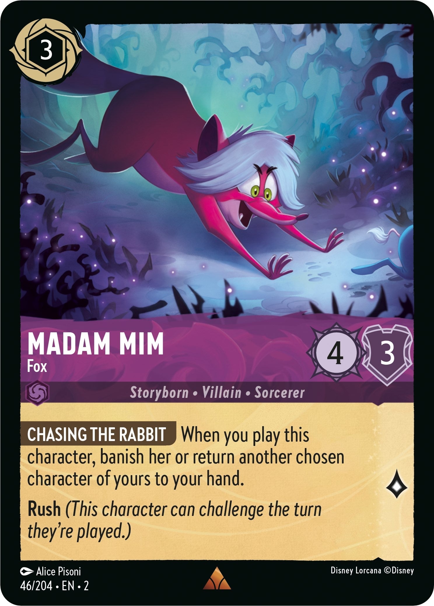 Image for Madam Mim - Fox (46/204) (Rise of the Floodborn) - Disney Lorcana