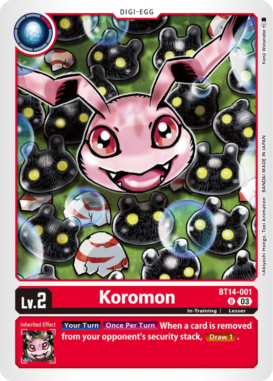 Image for Koromon (BT14-001 U) (Blast Ace) - Digimon Card Game
