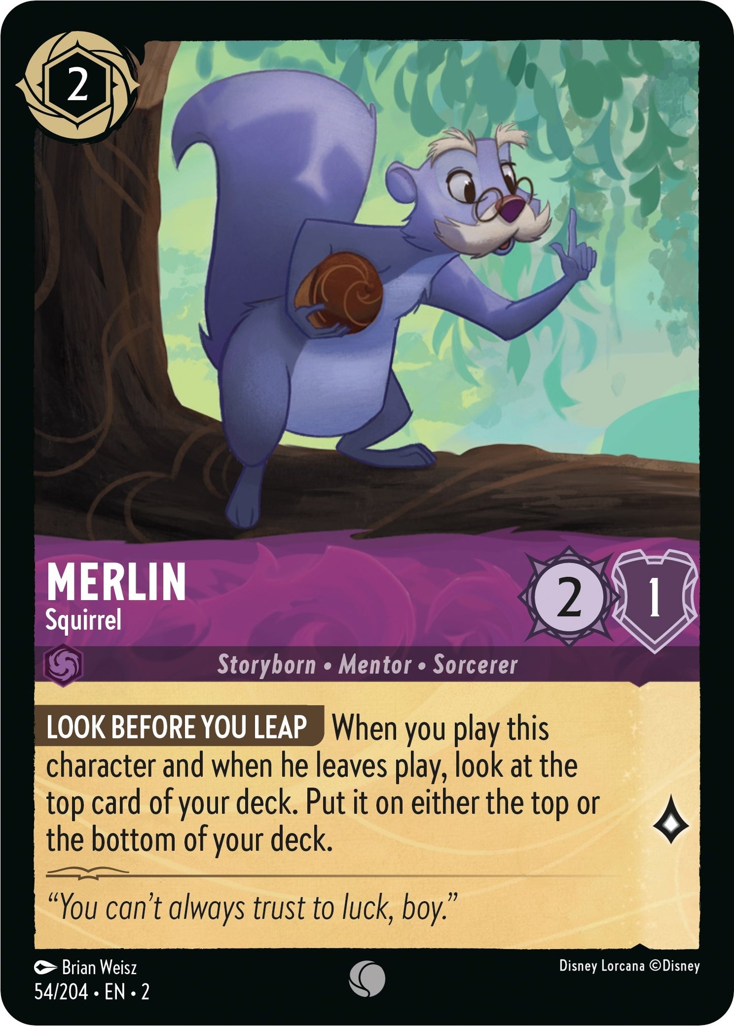 Image for Merlin - Squirrel (54/204) (Rise of the Floodborn) - Disney Lorcana