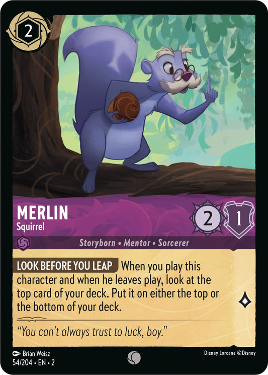 Image for Merlin - Squirrel (54/204) (Rise of the Floodborn) - Disney Lorcana