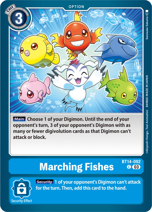 Image for Marching Fishes (BT14-092 C) (Blast Ace) - Digimon Card Game