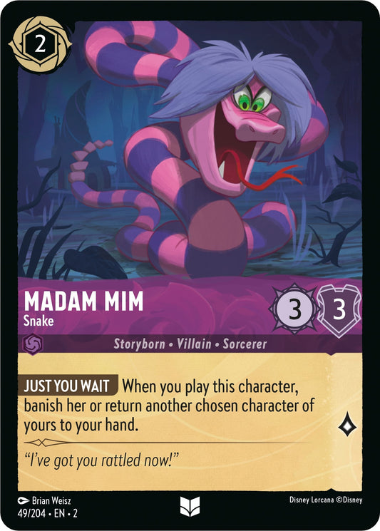 Image for Madam Mim - Snake (49/204) (Rise of the Floodborn) - Disney Lorcana