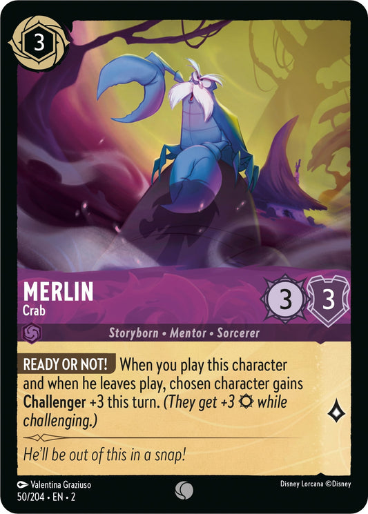 Image for Merlin - Crab (50/204) (Rise of the Floodborn) - Disney Lorcana