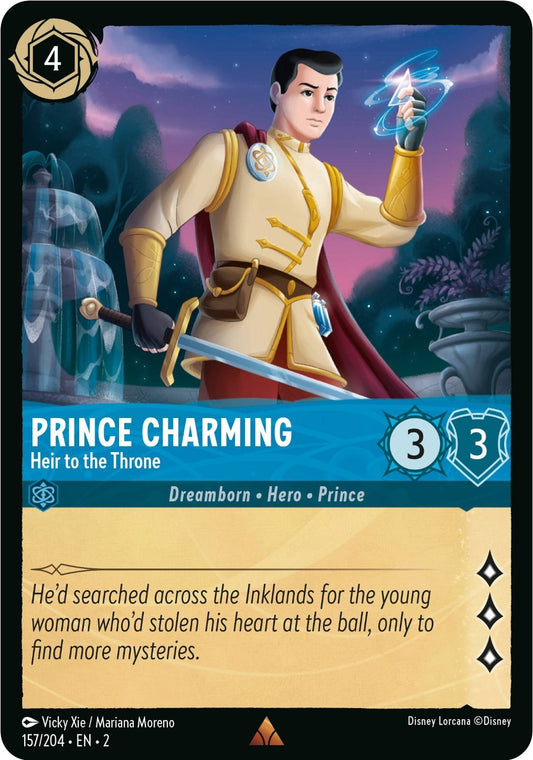 Image for Prince Charming - Heir to the Throne (157/204) (Rise of the Floodborn) - Disney Lorcana