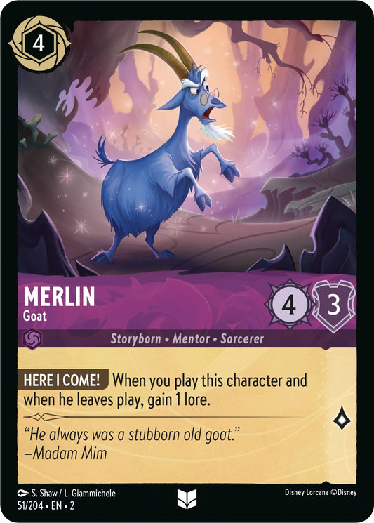 Image for Merlin - Goat (51/204) (Rise of the Floodborn) - Disney Lorcana
