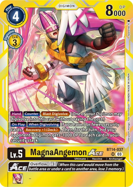 Image for MagnaAngemon ACE (BT14-037 SR) (Blast Ace) - Digimon Card Game