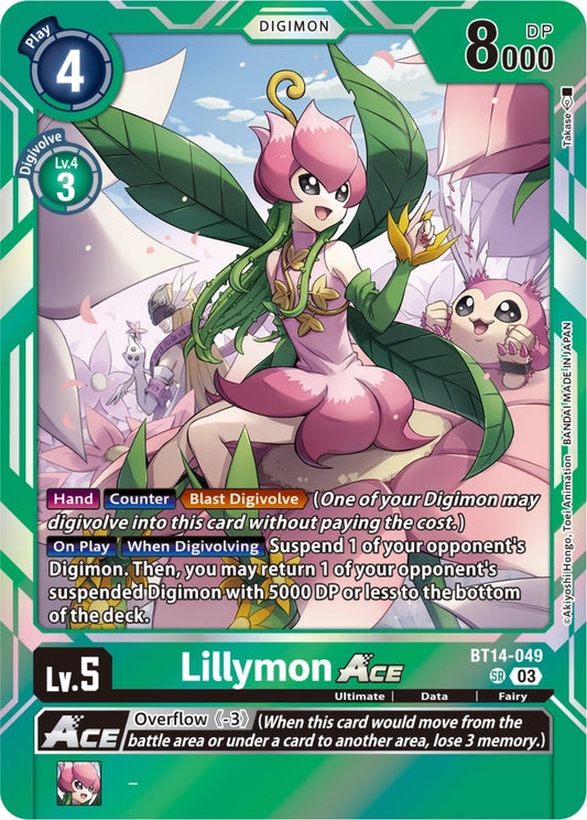 Image for Lillymon ACE (BT14-049 SR) (Blast Ace) - Digimon Card Game