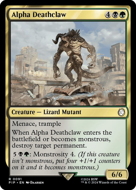 Image for Alpha Deathclaw (91) (Universes Beyond: Fallout) - Magic: The Gathering