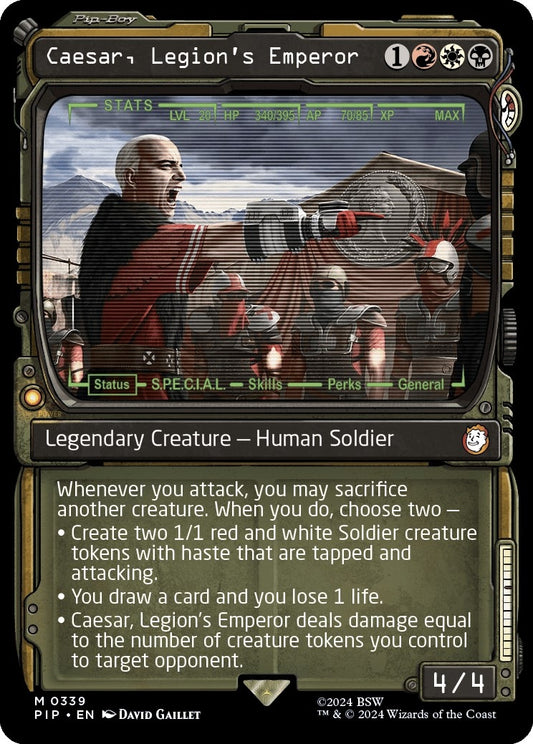 Image for Caesar, Legion's Emperor (Showcase) (339) (Universes Beyond: Fallout) - Magic: The Gathering