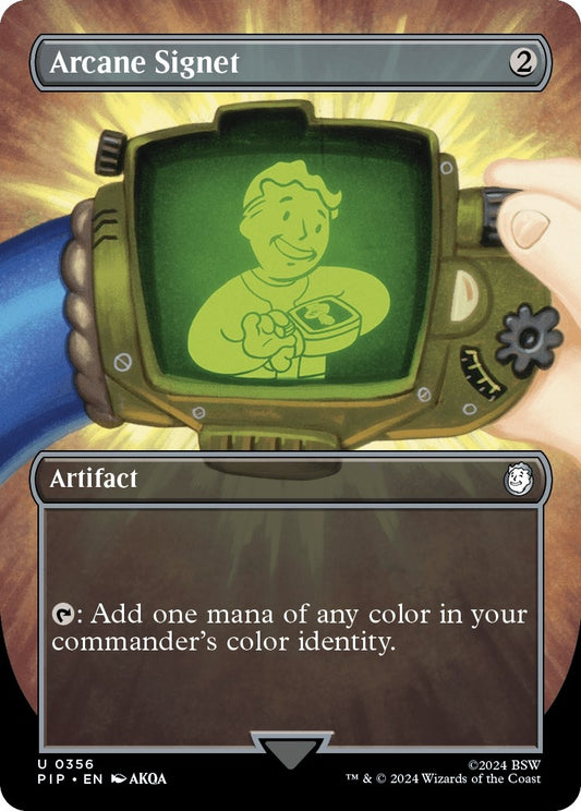 Image for Arcane Signet (Borderless) (356) (Universes Beyond: Fallout) - Magic: The Gathering