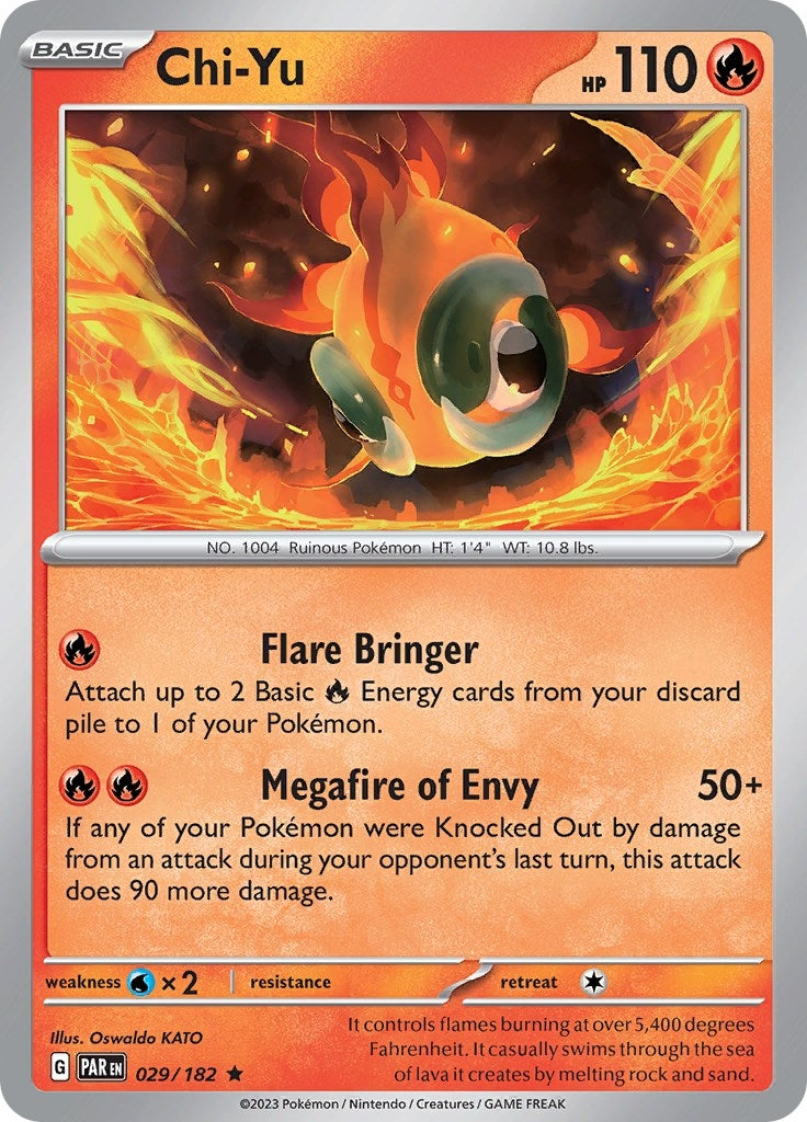 Image for Chi-Yu (029/182) (SV04: Paradox Rift) - Pokemon