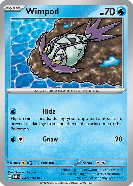 Image for Wimpod (047/182) (SV04: Paradox Rift) - Pokemon