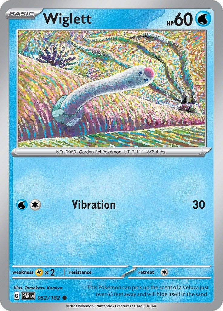Image for Wiglett (052/182) (SV04: Paradox Rift) - Pokemon