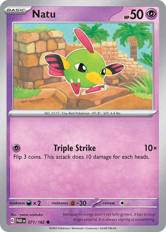Image for Natu (071/182) (SV04: Paradox Rift) - Pokemon