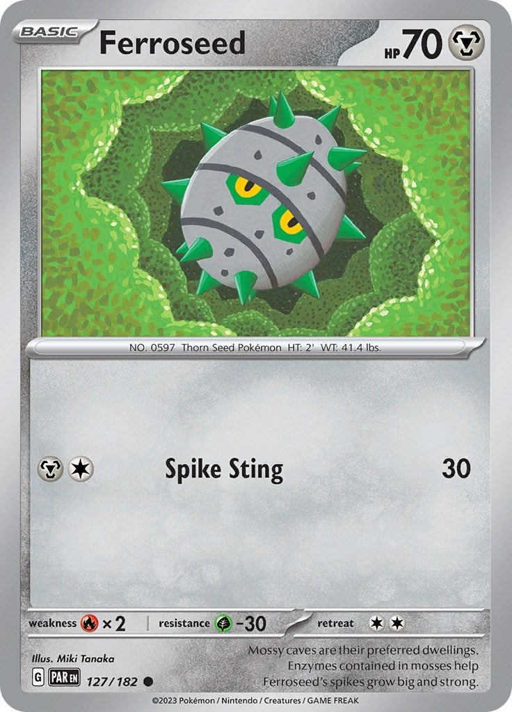 Image for Ferroseed (127/182) (SV04: Paradox Rift) - Pokemon