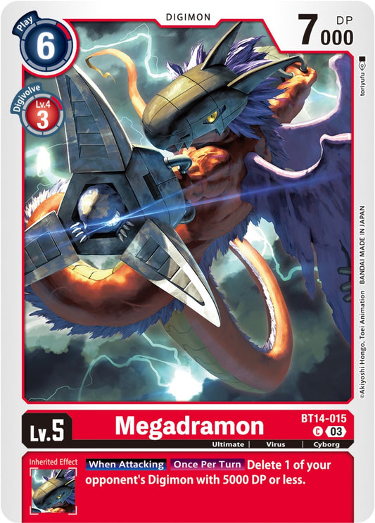 Image for Megadramon (BT14-015 C) (Blast Ace) - Digimon Card Game