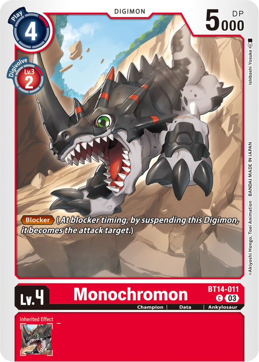 Image for Monochromon (BT14-011 C) (Blast Ace) - Digimon Card Game