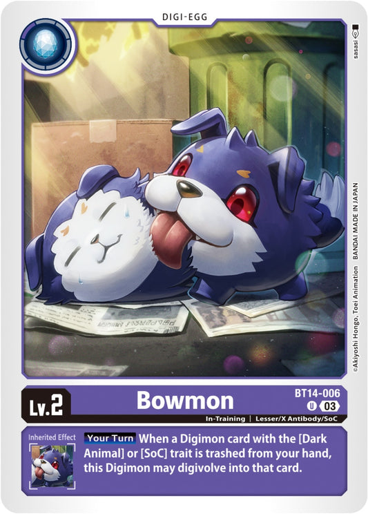 Image for Bowmon (BT14-006 U) (Blast Ace) - Digimon Card Game