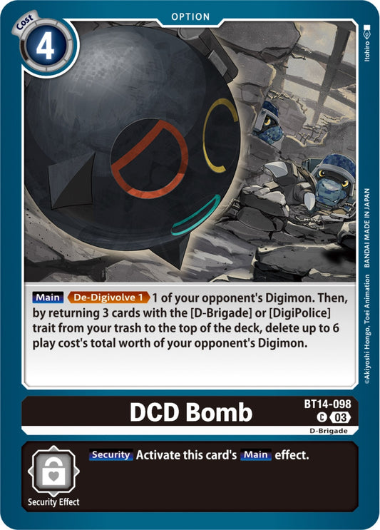 Image for DCD Bomb (BT14-098 C) (Blast Ace) - Digimon Card Game