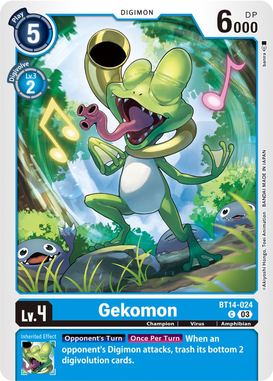 Image for Gekomon (BT14-024 C) (Blast Ace) - Digimon Card Game