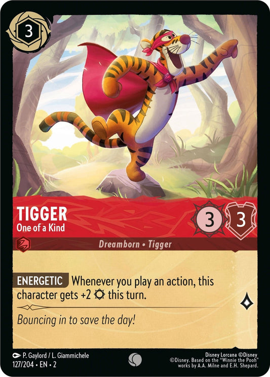 Image for Tigger - One of a Kind (127/204) (Rise of the Floodborn) - Disney Lorcana